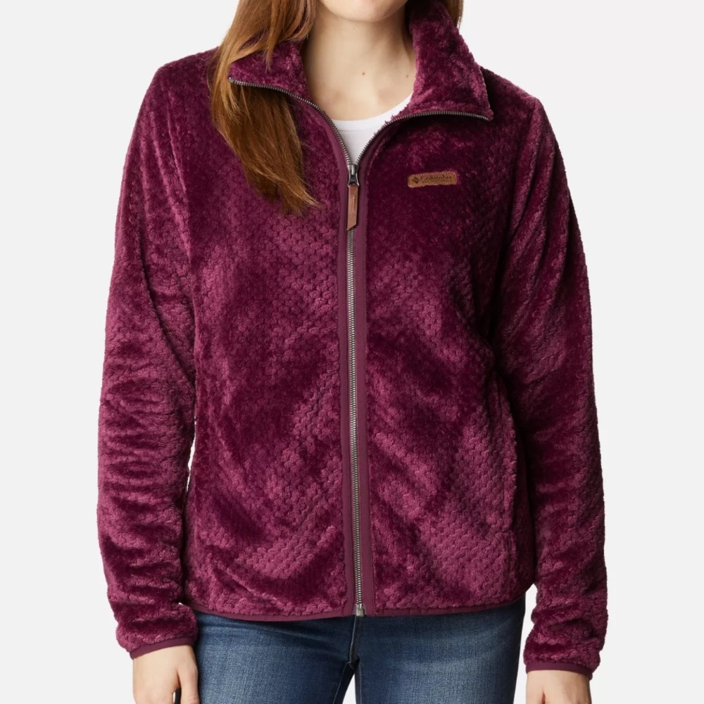 Women’s Small Fleece Zip-up Columbia Jacket